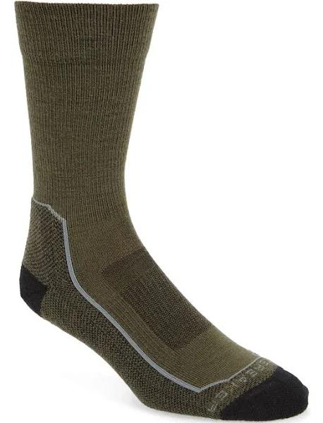 Icebreaker Merino Hike+ Light Crew Mens Socks - Loden/Black - XL