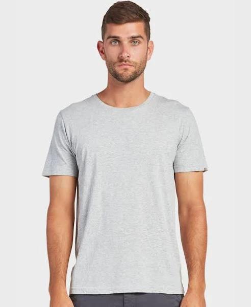 Academy Brand Acad Basic Crew M Grey Marle AU458326