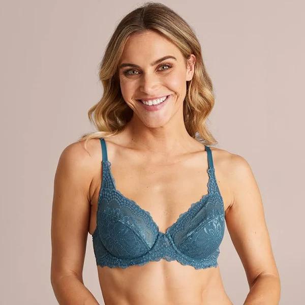 Target Woman Lace Soft Cup Underwire Bra; Style TLBUB090 | Green | 12B | Size 12B