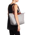 Longchamp Le Pliage Large Nylon Tote Shoulder Bag ~NWT~ Grey