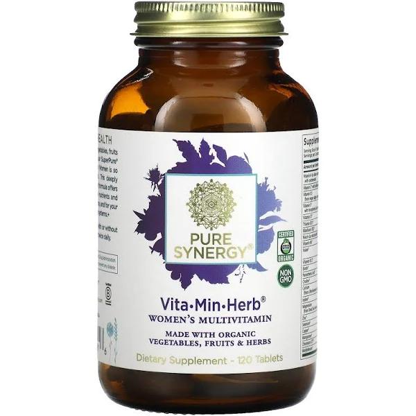 Pure Synergy Vita-Min-Herb Multi For Women - 120 Tablets