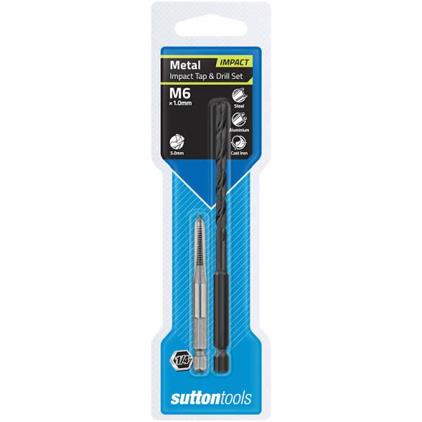 Sutton M6 1/4" Hex Impact Tap & Drill Set M1050600 by tools.com