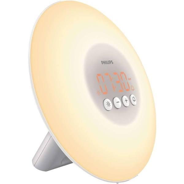 Philips Wake-up Light Alarm Clock With Sunrise Simulation, White HF3