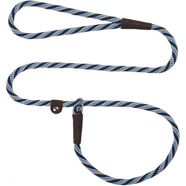 Mendota Slip Dog Lead 3/8" x 6ft - Assorted Colours Twist Arctic Blue