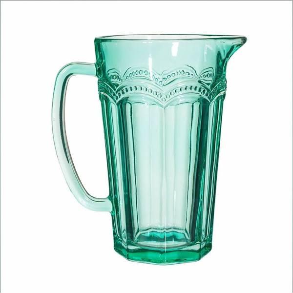 Sass & Belle Clarisse Glass Jug Turquoise