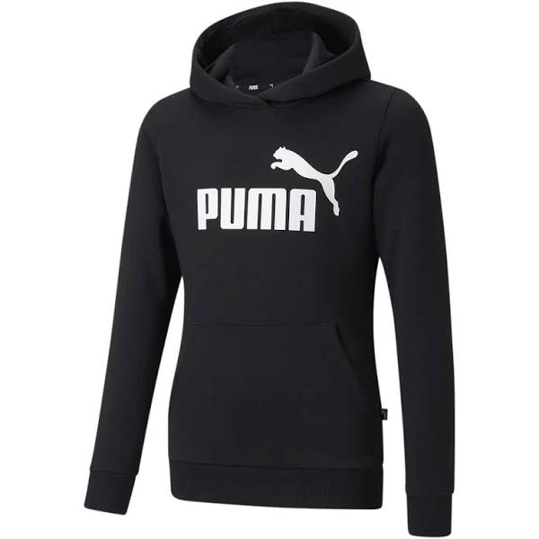 Essentials Logo Hoodie - Girls 8-16 Years in Black, Size 4T, Cotton by Puma