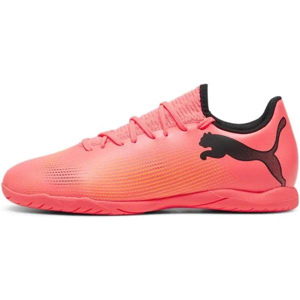 Future 7 Play It Men's Football Boots in Sunset Glow/Black/Sun Stream, Size 14, Textile by Puma