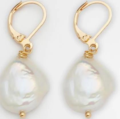 Reliquia Mini Keshi Pearl Earrings Gold