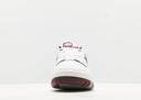 New Balance White & Burgundy 550 Sneakers