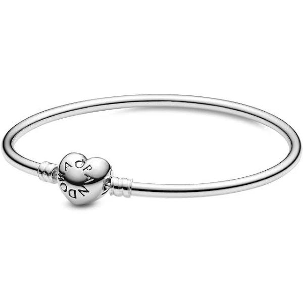 Pandora Moments Heart Clasp Bangle