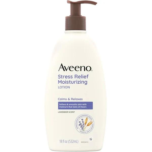 Aveeno Lotion, Lavender Scented, Stress Relief Moisturizing - 18 fl oz