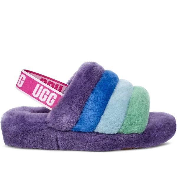 UGG Fluff Yeah Slippers Pride Capsule - Rainbow Purple - UK 5