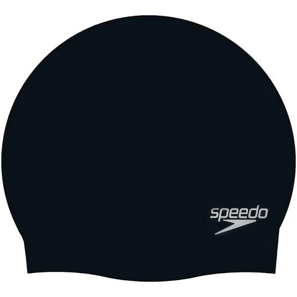 Speedo Unisex Adult 3D Silicone Swim Cap Black One Size