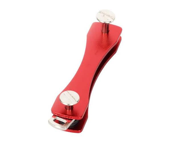 Smart Key Compact Genie Holder Organiser Pocket Size Ring 12 Keys Aluminium Red - AfterPay & zipPay Available