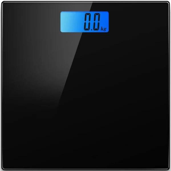 CASAMI Electronic Digital Glass Body Bathroom Scale 180kg Gym Weight Black Glass Colour