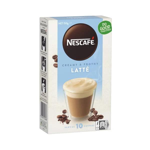 Nescafe Coffee Sachets Latte 10 Pack