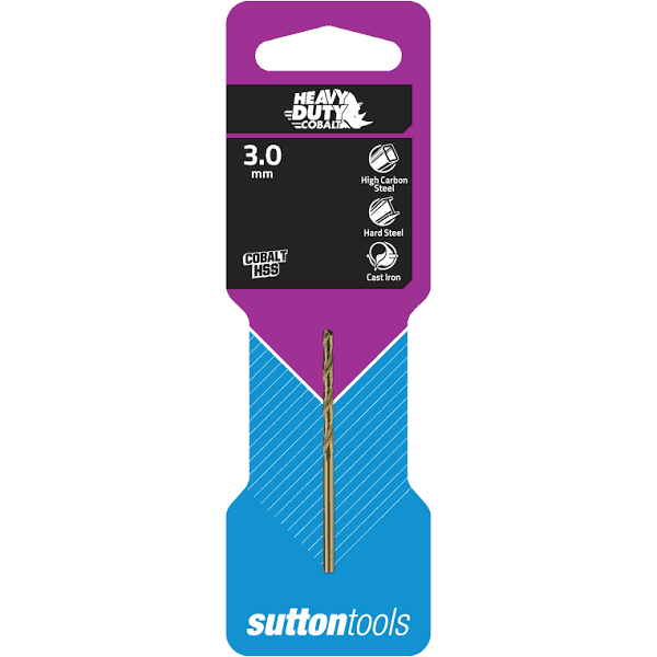 Sutton Cobalt Jobber Drill Bit 3mm - D1080300