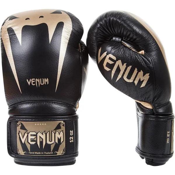 Venum Giant 3.0 Boxing Gloves - Nappa Leather - Black/Gold