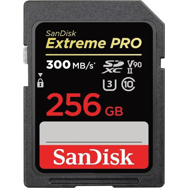 SanDisk 256GB Extreme Pro UHS-II SDXC Memory Card