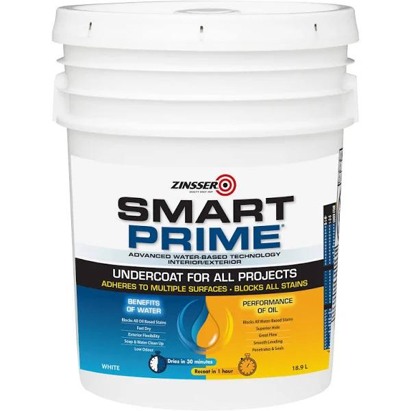 Zinsser 259269 Smart Prime, Primer White 18.9 Litres