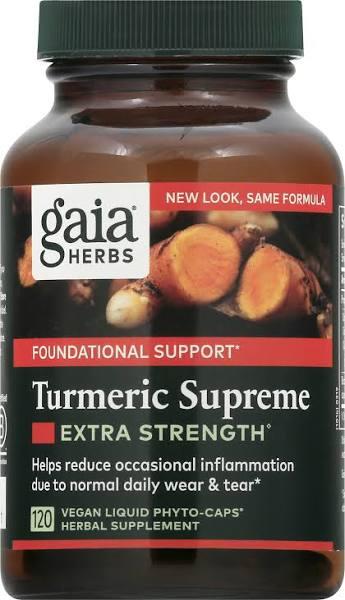 Gaia Herbs Turmeric Supreme Dietary Supplement, Veg Capsules - 120 count