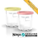 Ninja XSKPNTLD2 Creami Deluxe Pints and Lids - 2 Pack, Compatible With Nc500 Series Ninja Creami Deluxe Ice Cream Makers, BPA-Free & Dishwasher Safe