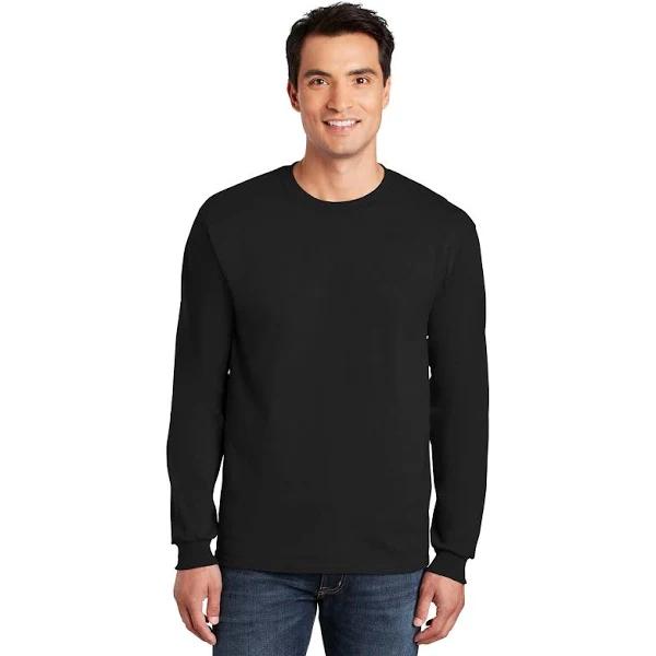 Gildan G2400 Ultra Cotton Adult Long Sleeve Tee - Black, L