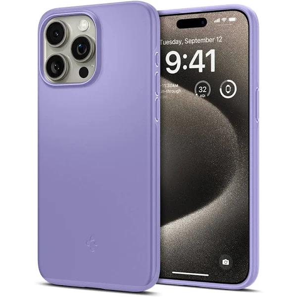 SPIGEN iPhone 15 Pro Max Case, 6.7 2023 Genuine Ultra Thin Fit Hard Slim PC Cover For Apple - Iris Purple