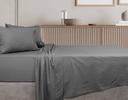 Algodon 300TC Cotton Sheet Set - King Single (Charcoal)