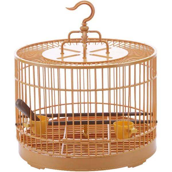 Bird Cage Round Pet House Durable Birdcage With Feeder And Waterer