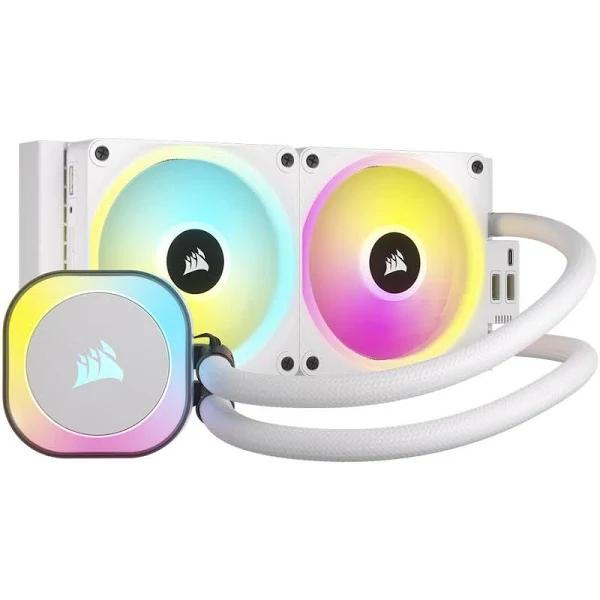 Corsair iCUE Link H100i RGB 240mm AIO Liquid CPU Cooler - White