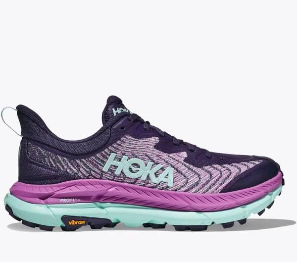 Hoka Mafate Speed 4 Shoes Purple Light Blue Pink Women - 38