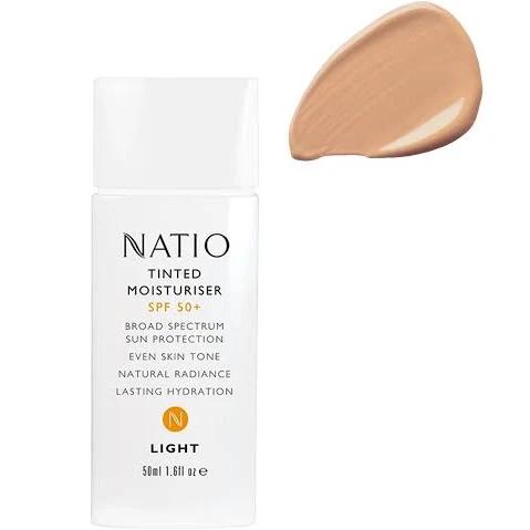 Natio Tinted Moisturiser SPF 50+ Light 50ml