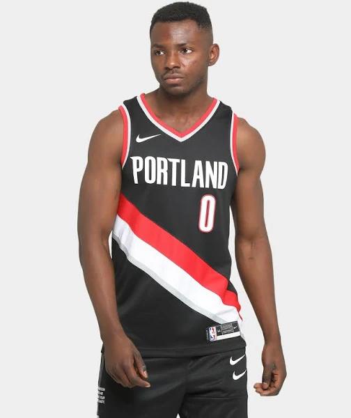 Nike NBA Portland Trail Blazers Damian Lillard Icon Edition Swingman Jersey