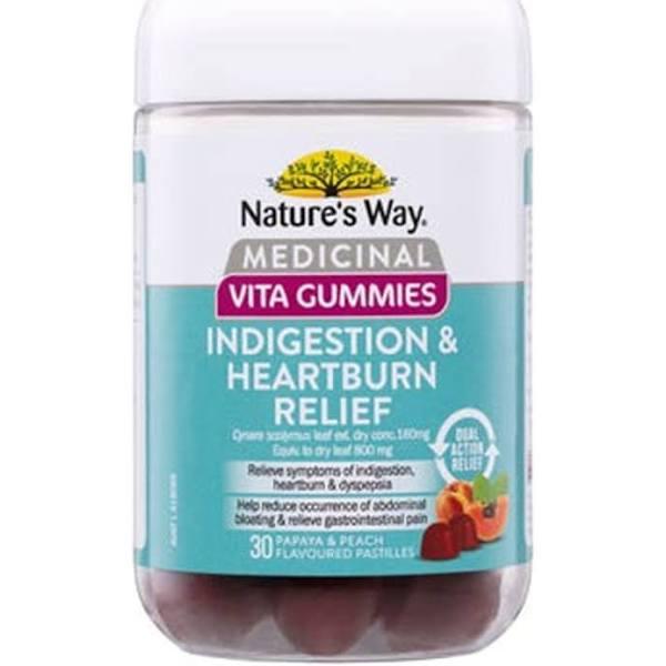 Natures Way Medicinal Vita Gummies Heartburn 30 Pack