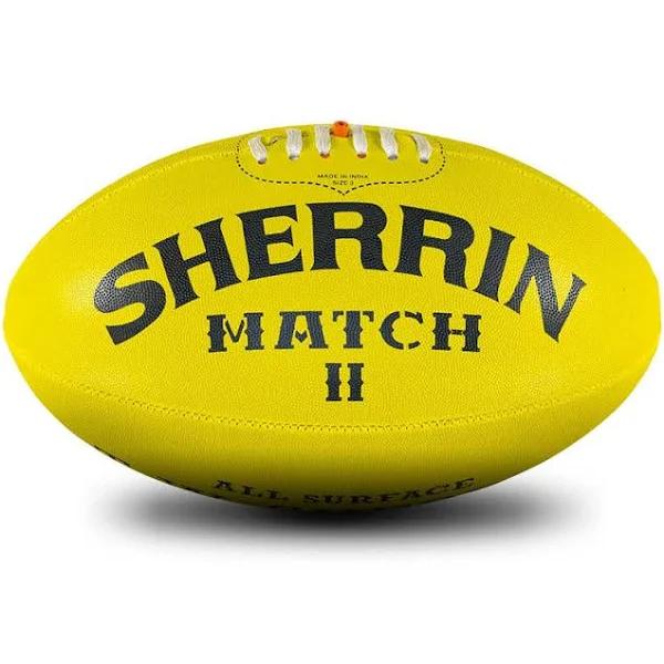 Sherrin Match II All Surface Ball- Yellow 1