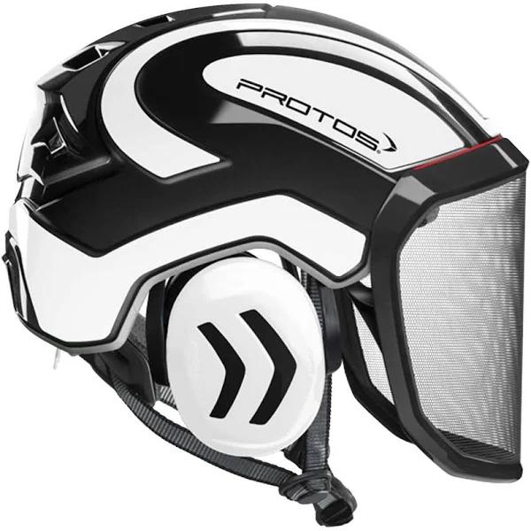 Protos Integral Arborist Helmet (Colour: Black/White)