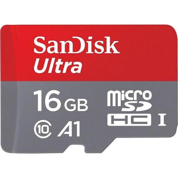 [SDSQUAR-016G-GN6MA] SanDisk Micro SDHC Ultra A1 Class 10 98MB/s with SD Adapter