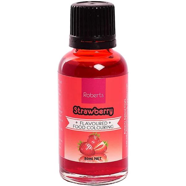 Roberts Edible Craft Flavoured Food Colouring 30ml - Strawberry