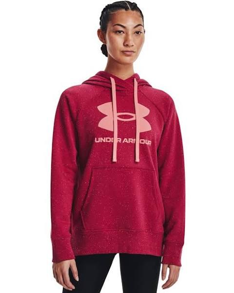 Under Armour Rival Logo Hoodie Red Women - XS