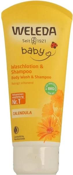 Weleda Baby Calendula Body Wash and Shampoo, (200ml)