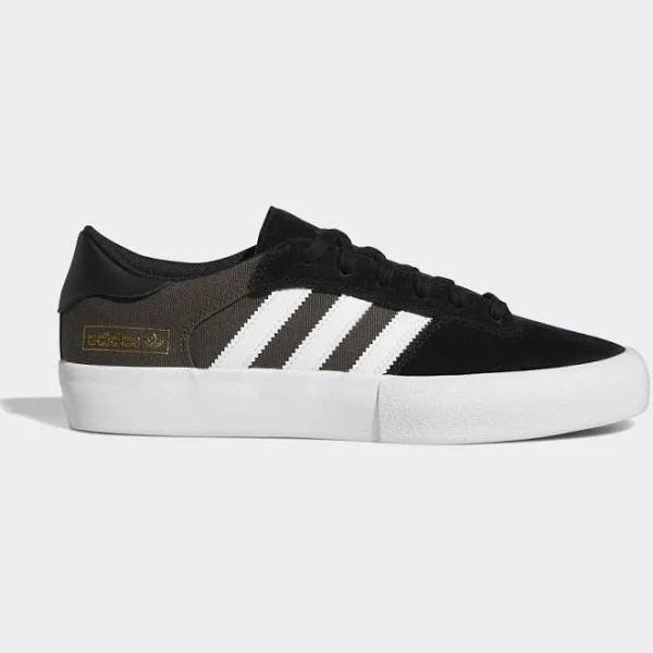 Adidas Matchbreak Super Shoes Black / White / Shadow Olive 9 - Unisex Skateboarding Trainers