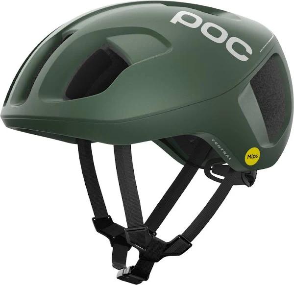 POC Ventral MIPS Road Helmet Epidote Green Metallic/Matte Small