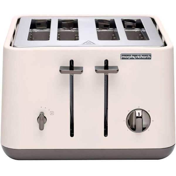 Morphy Richards Aspect Black Chrome 4 Slice Toaster Nude