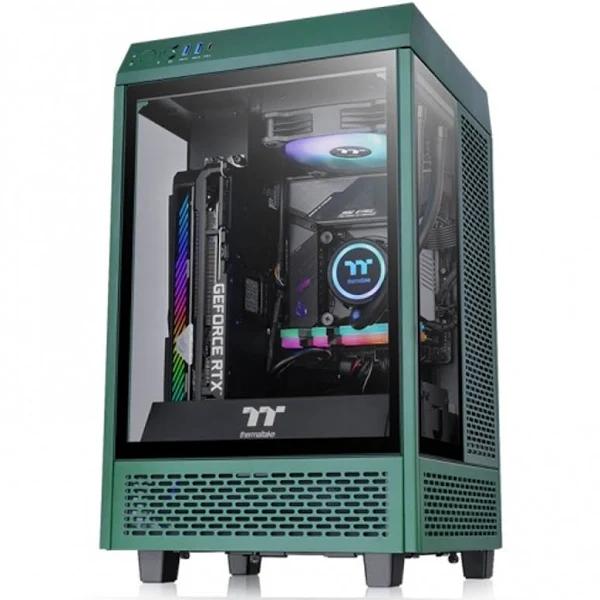 Thermaltake The Tower 100 Tempered Glass Mini-ITX Case - Racing Green Edition