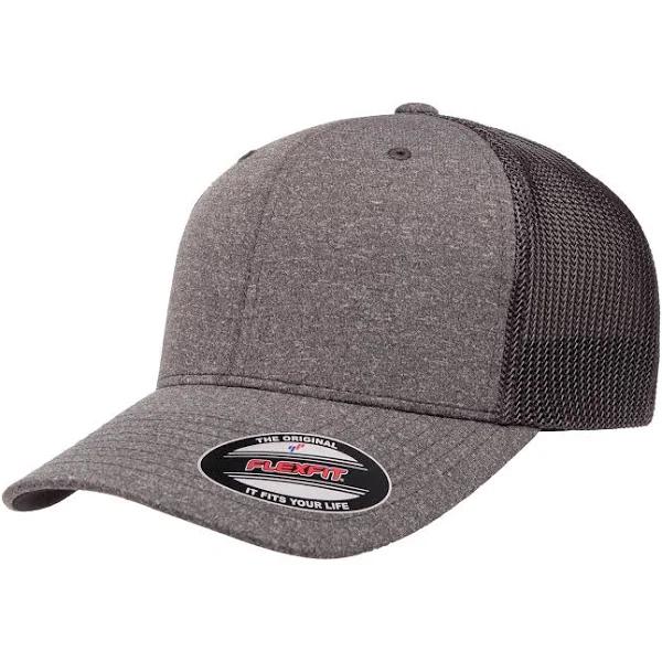 Flexfit Mens 6311 Melange Trucker Cap Cap