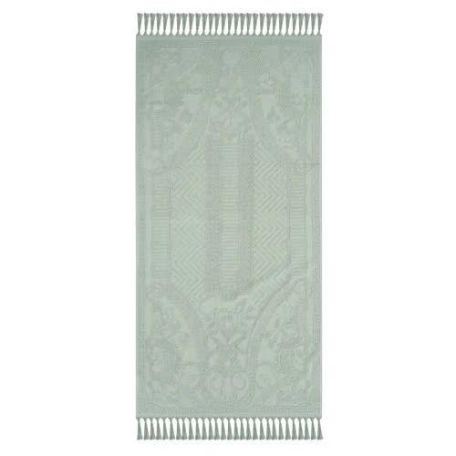 CAMILLA Palm Jacquard 620GSM Bath Towel Range Mint - Bath Sheet / Green