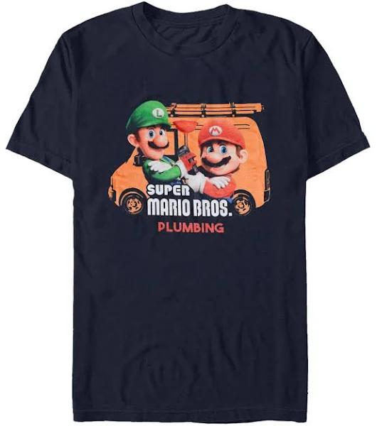 Super Mario Bros - Plumbing T-Shirt Navy / XL