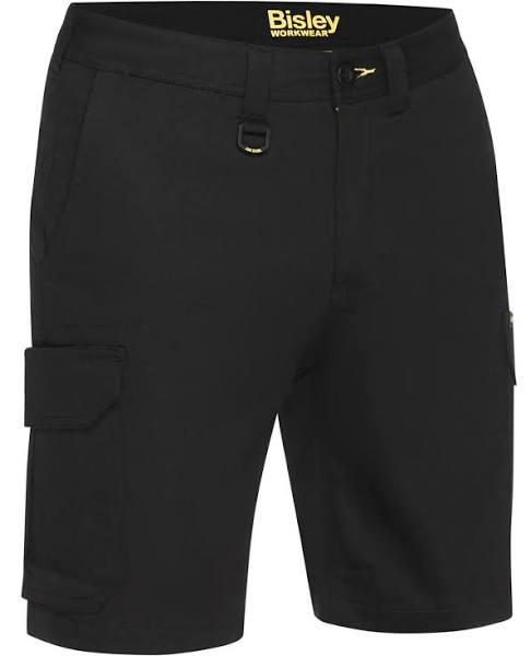 Bisley Mens Stretch Cotton Cargo Short (BSHC1008) Black / 87