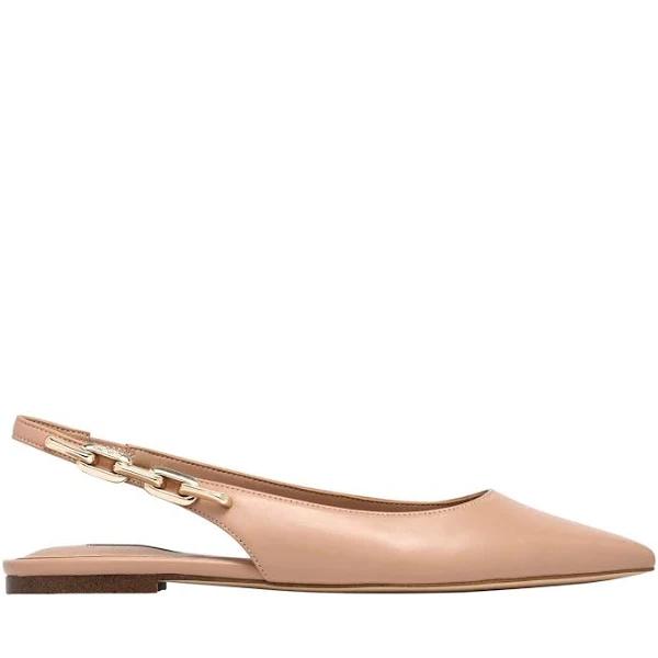 Nine West Babby Slingback Flat in Natural, Size 5.5 AU